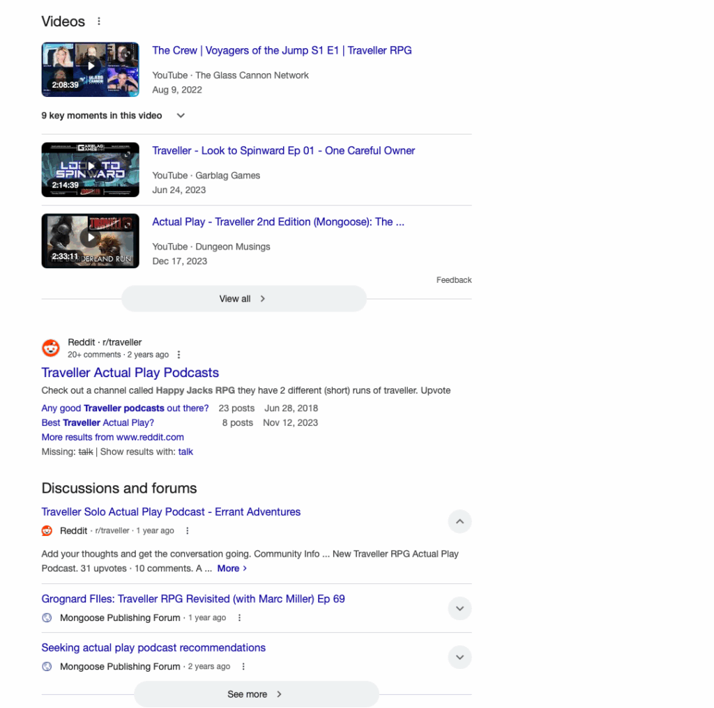 Google's shitty crooked search results